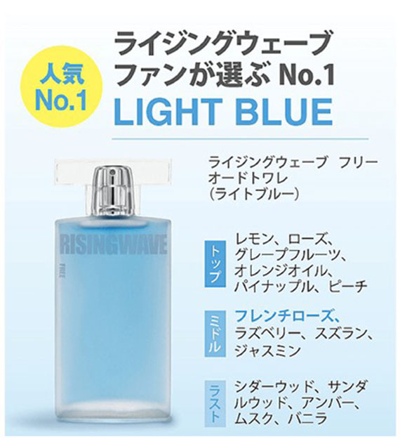 รูปภาพที่2 ของสินค้า : Risingwave Free Light Blue Eau De Toilette Net Volume 50 ml