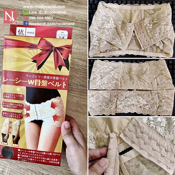 ٻҾ6 ͧԹ : Դ˹ҷͧ اԧҹ  ٻç  Japan Lace Body Tummy Thighs Shaper Hip Corset Belt 
