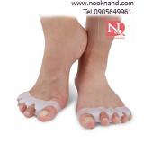 ซิลิโคนกั้นนิ้วเท้าทั้ง5นิ้วสำหรับแก้ไขนิ้วเท้าเกนิ้วเท้าเกยกัน สำหรับใส่นอนใส่เดินในบ้าน